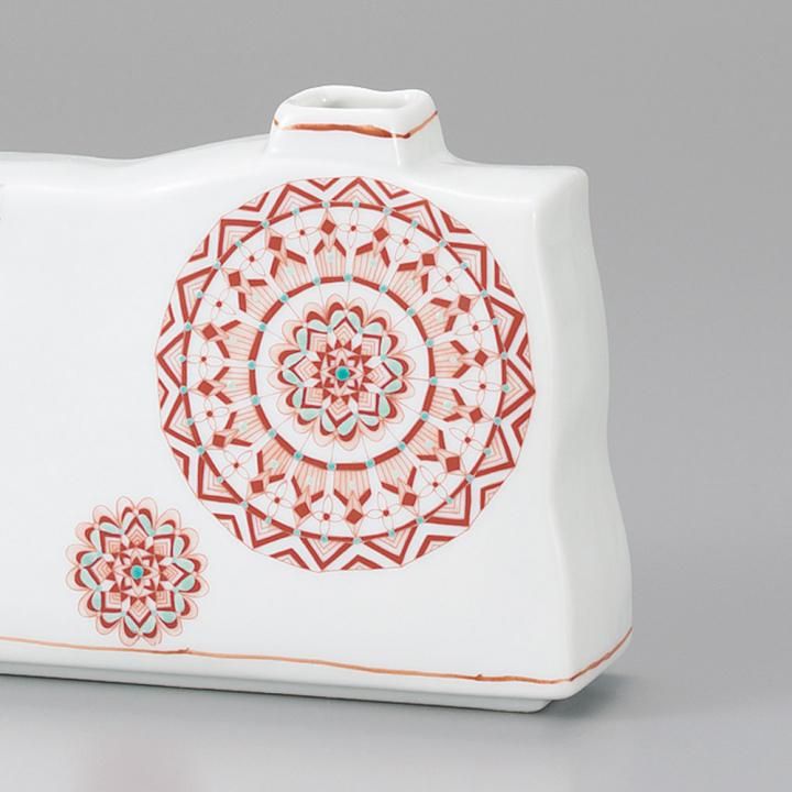 5号一輪生 赤絵丸紋 / 大志窯 化粧箱入り - 和食器の通販なら九谷焼