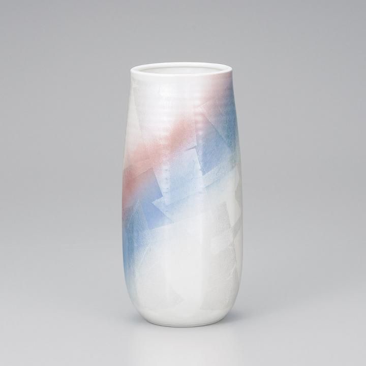 8.5号花瓶 銀彩ひびき 化粧箱入り - 和食器の通販なら九谷焼専門店の陶