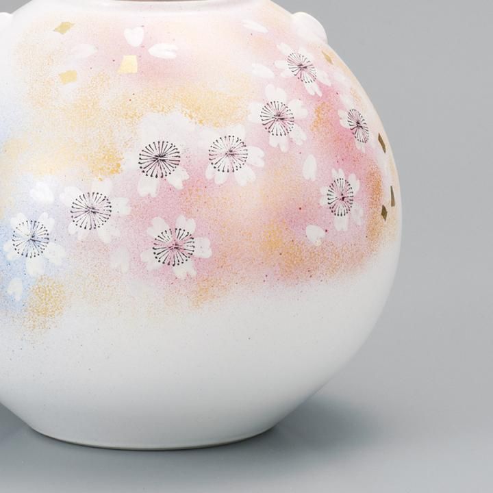 7号花瓶 花の舞 木箱入り - 和食器の通販なら九谷焼専門店の陶らいふ