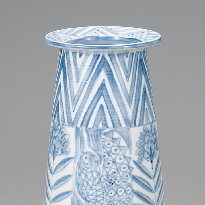 9.5号花瓶 ペルシャ鳥文 化粧箱入り - 和食器の通販なら九谷焼専門店の