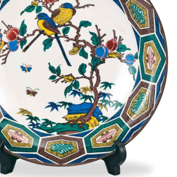 10号飾皿 古九谷風 木箱入り - 和食器の通販なら九谷焼専門店の陶らいふ