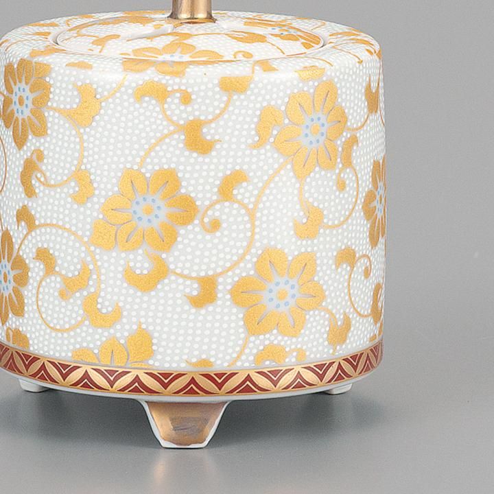 3号香炉 白粒鉄仙 木箱入り - 和食器の通販なら九谷焼専門店の陶らいふ