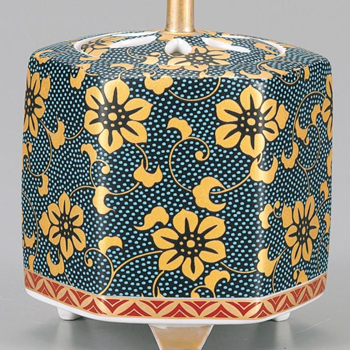 3号香炉 青粒鉄仙 木箱入り - 和食器の通販なら九谷焼専門店の陶らいふ