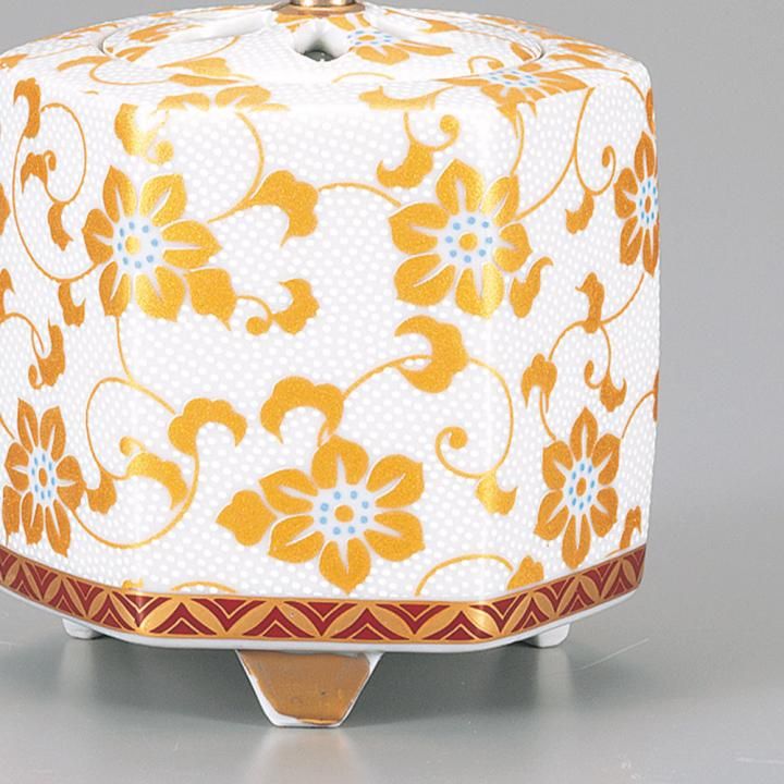 3号香炉 白粒鉄仙 木箱入り - 和食器の通販なら九谷焼専門店の陶らいふ