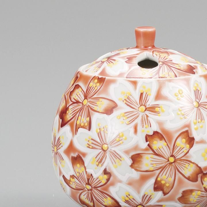 3.2号香炉 花紋 木箱入り - 和食器の通販なら九谷焼専門店の陶らいふ