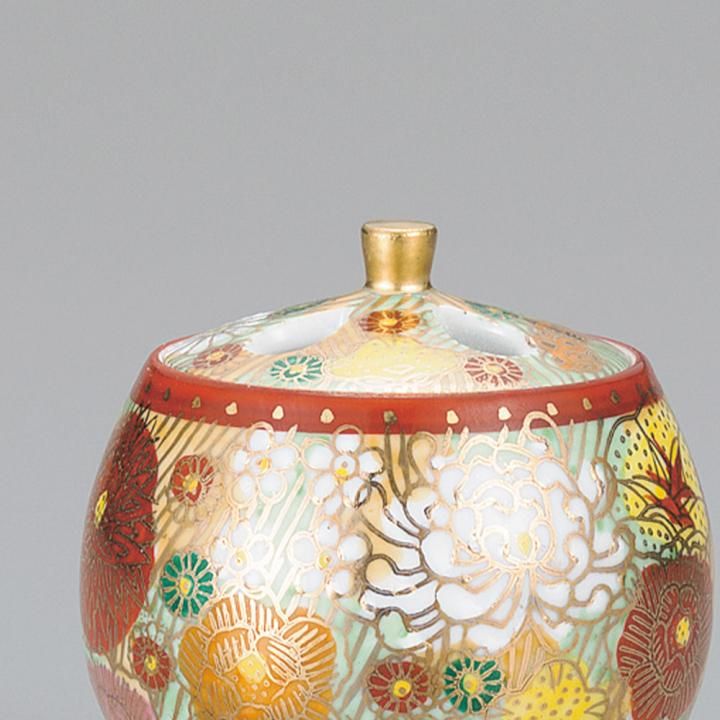 2.5号香炉 金花詰 / 幸洋窯 木箱入り - 和食器の通販なら九谷焼専門店