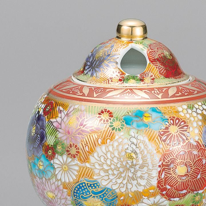 4号香炉 金花詰 木箱入り - 和食器の通販なら九谷焼専門店の陶らいふ