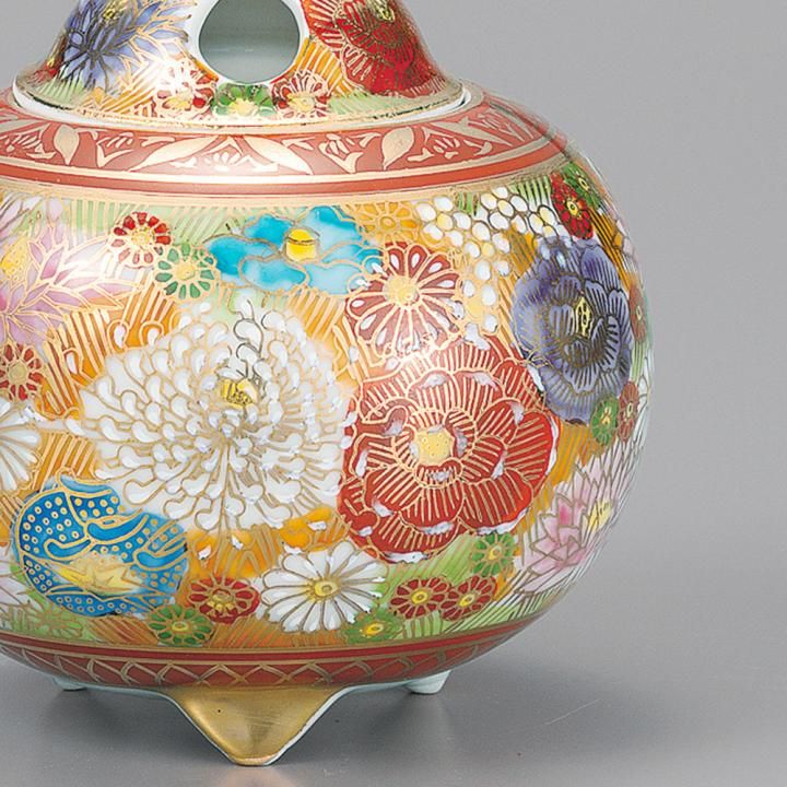 4号香炉 金花詰 木箱入り - 和食器の通販なら九谷焼専門店の陶らいふ