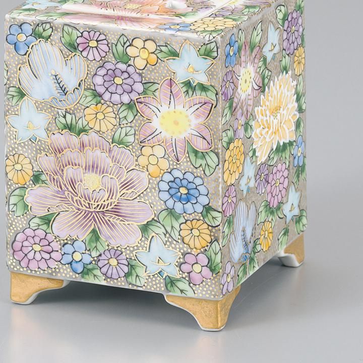 4号香炉 花詰 木箱入り - 和食器の通販なら九谷焼専門店の陶らいふ