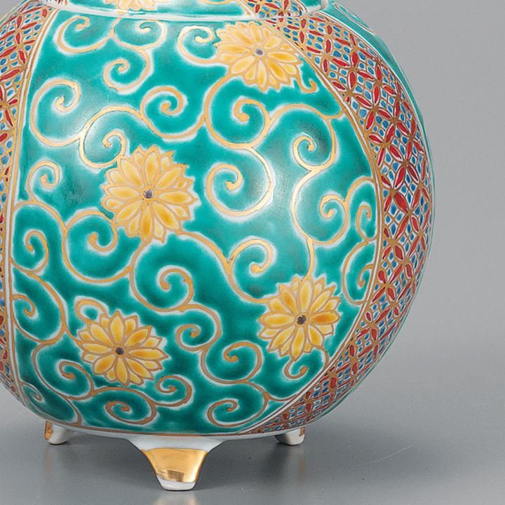 4.3号香炉 仁清宝尽くし 木箱入り - 和食器の通販なら九谷焼専門店の陶