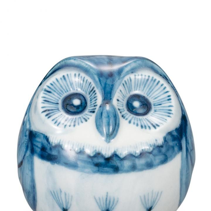 菓子番染付 菓子番染付 2.3号丸形梟 染付 - 和食器の通販なら