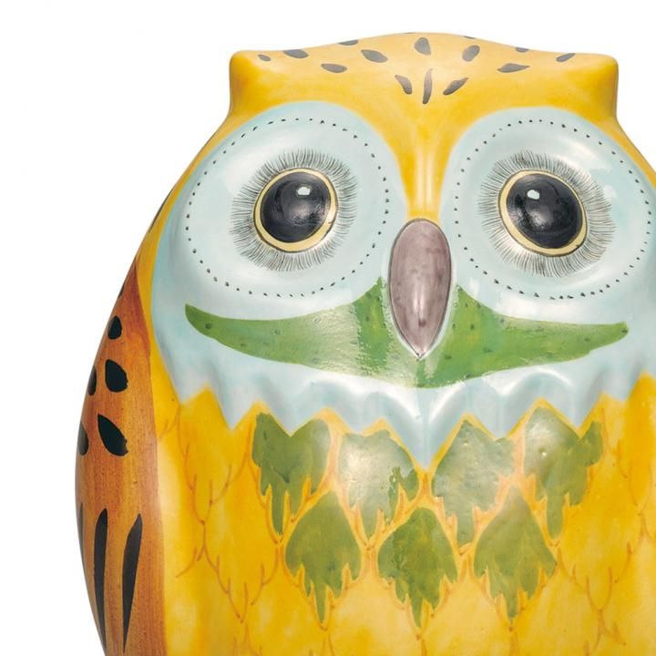 8号梟 黄彩 - 和食器の通販なら九谷焼専門店の陶らいふ