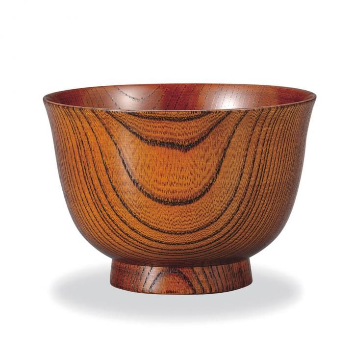 欅 端反汁椀 拭漆 / 山中塗 - 和食器の通販なら九谷焼専門店の陶らいふ