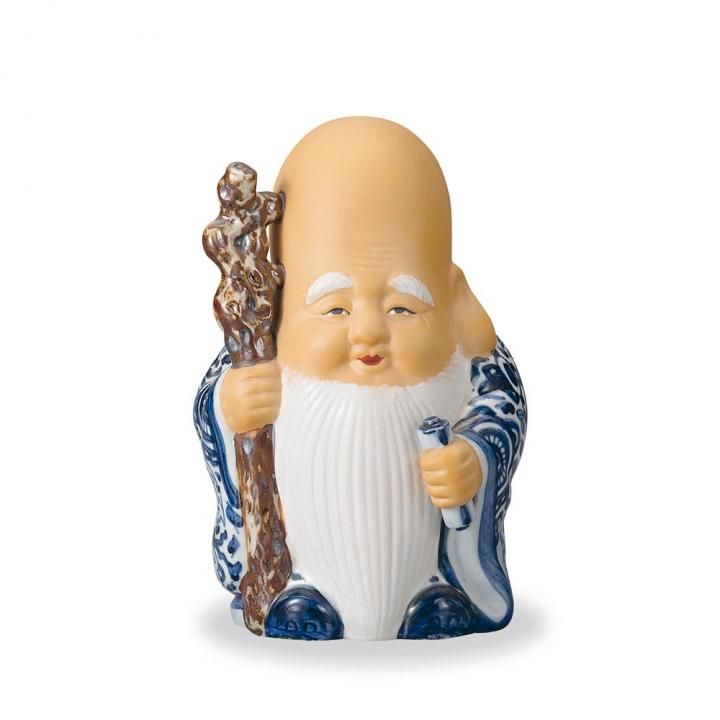 6号知恵の神様福禄寿 染付 - 和食器の通販なら九谷焼専門店の陶らいふ