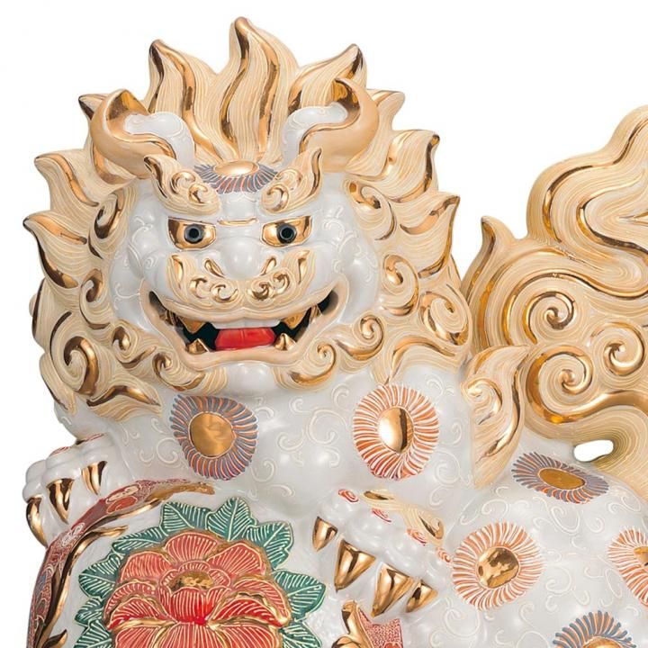 13号牡丹獅子 白盛 - 和食器の通販なら九谷焼専門店の陶らいふ