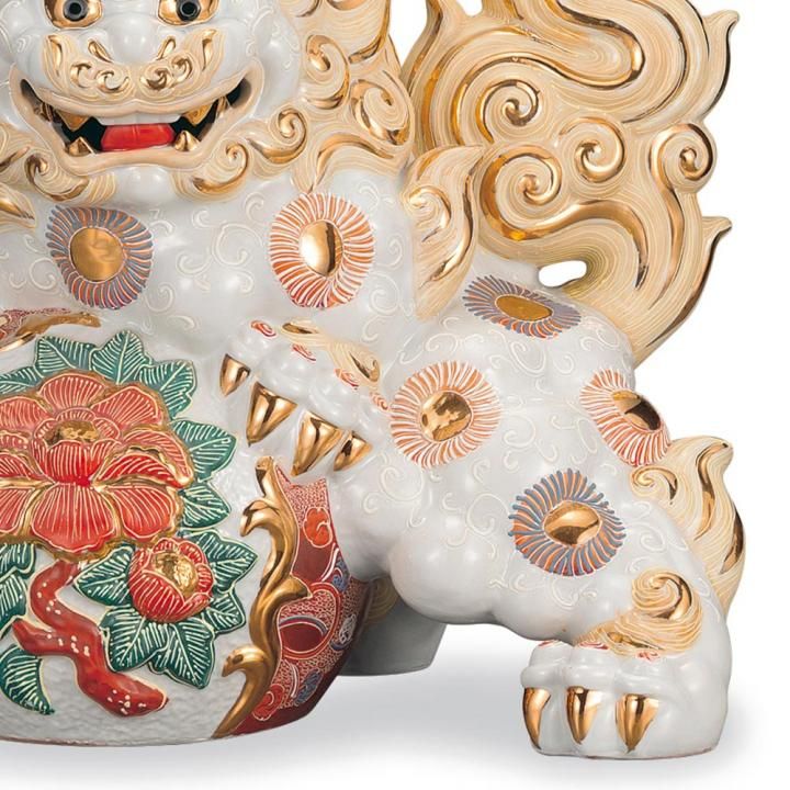 13号牡丹獅子 白盛 - 和食器の通販なら九谷焼専門店の陶らいふ