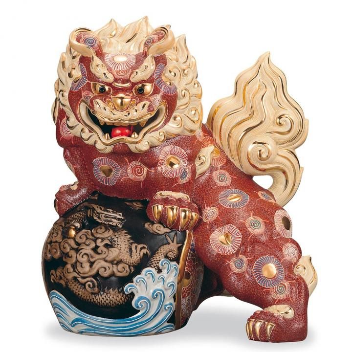 20号立龍彫刻獅子 盛 - 和食器の通販なら九谷焼専門店の陶らいふ