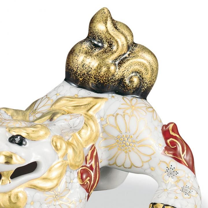 3号獅子 本金墨花詰 / 西由紀夫 桐箱入り - 和食器の通販なら九谷焼