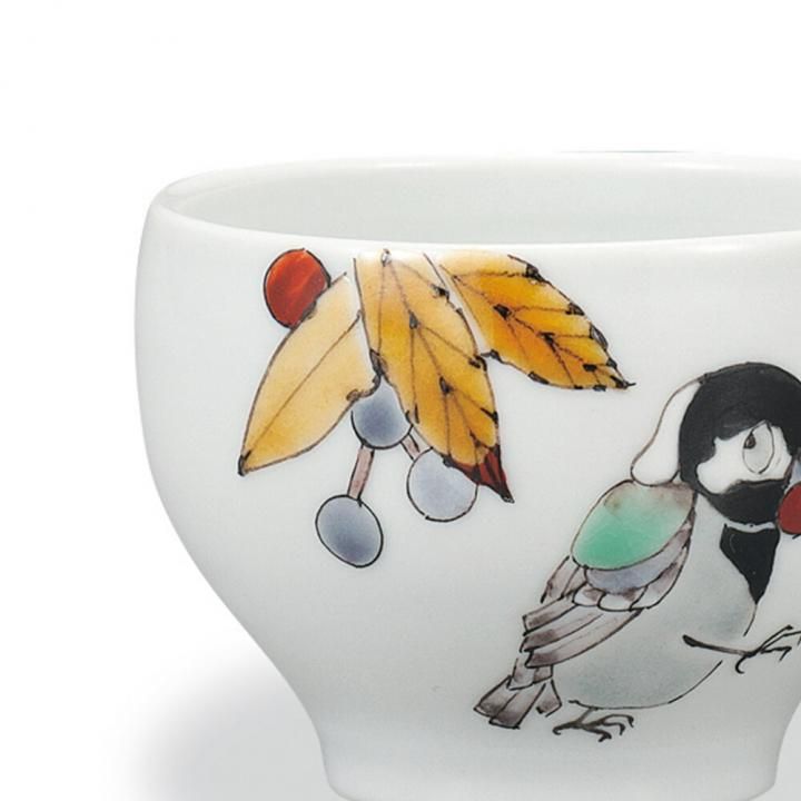 ぐい? 紫式部に四十雀 / 大志窯 化粧箱入り - 和食器の通販なら九谷焼