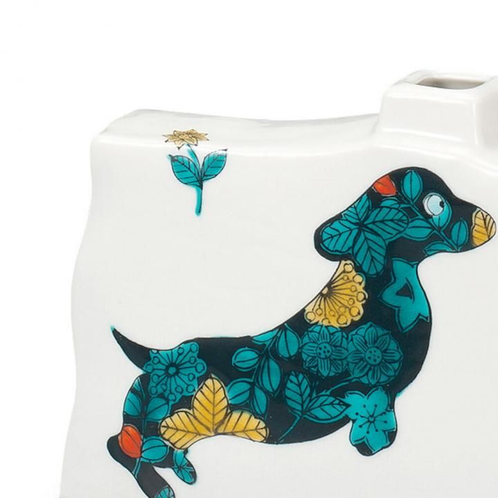 5号一輪生 ボタニカル青手 犬 / 大志窯 化粧箱入り - 和食器の通販なら