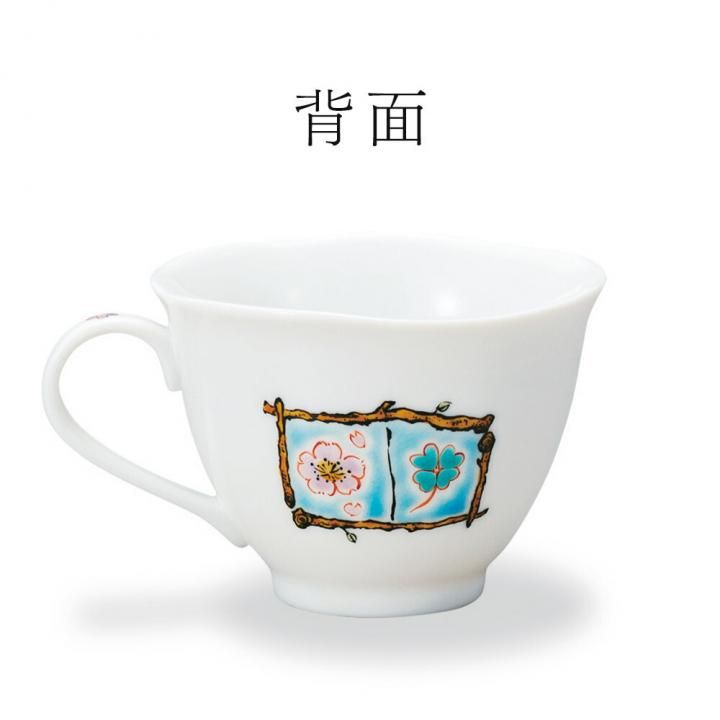 カップ&ソーサー フラワーBOX ライトブルー / 岩田玲子 化粧箱入り