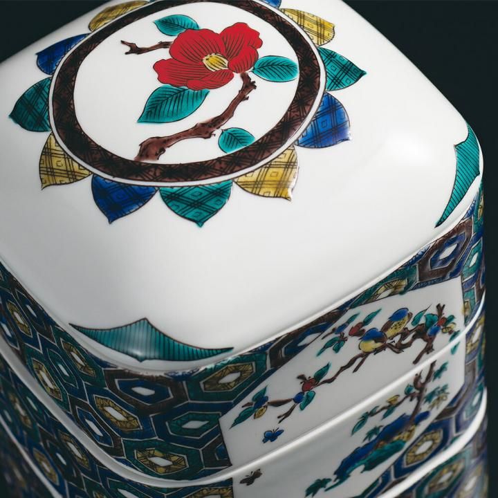 お値下げしました、九谷焼 人物 蓋物 お値下げしました、九谷焼 人物