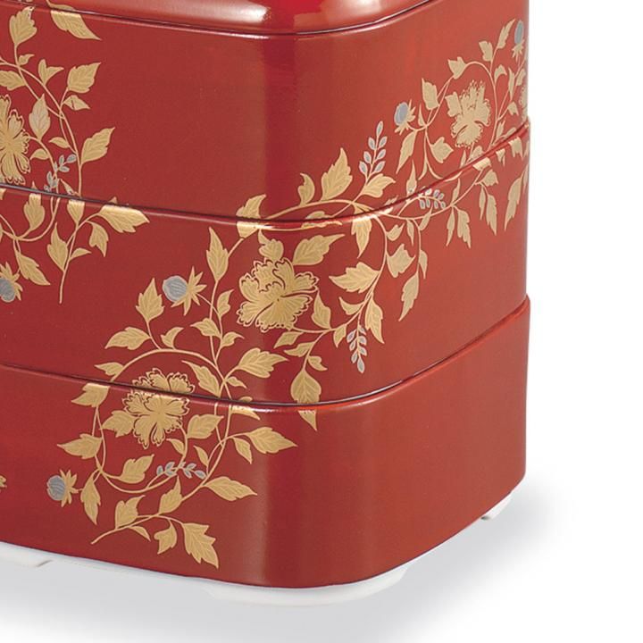 三段重 金襴手 化粧箱入り - 和食器の通販なら九谷焼専門店の陶らいふ