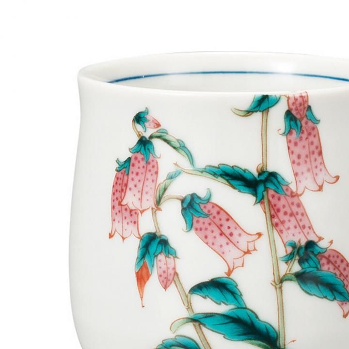 湯呑 12か月の花 蛍袋（8月） - 和食器の通販なら九谷焼専門店の陶らいふ