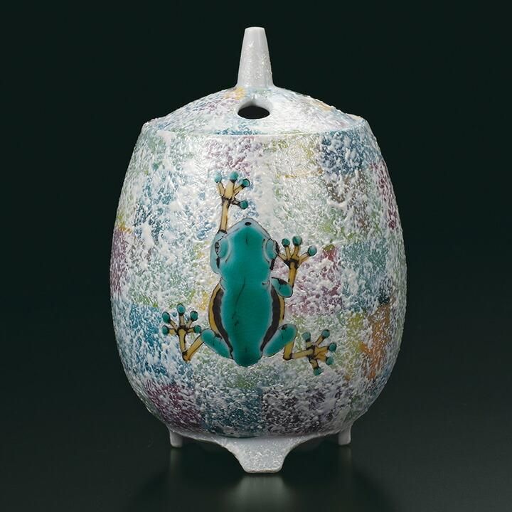 九谷焼銀火屋付童子童女遊戯図香炉 九谷焼銀火屋付童子童女遊戯図香炉 2025年最新】香炉 九谷 獅子