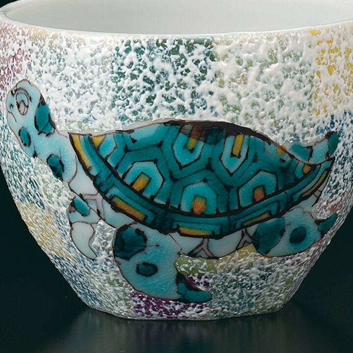 ぐい? 洋彩 海亀の絵 / 山近泰 桐箱紐通し入り - 和食器の通販なら