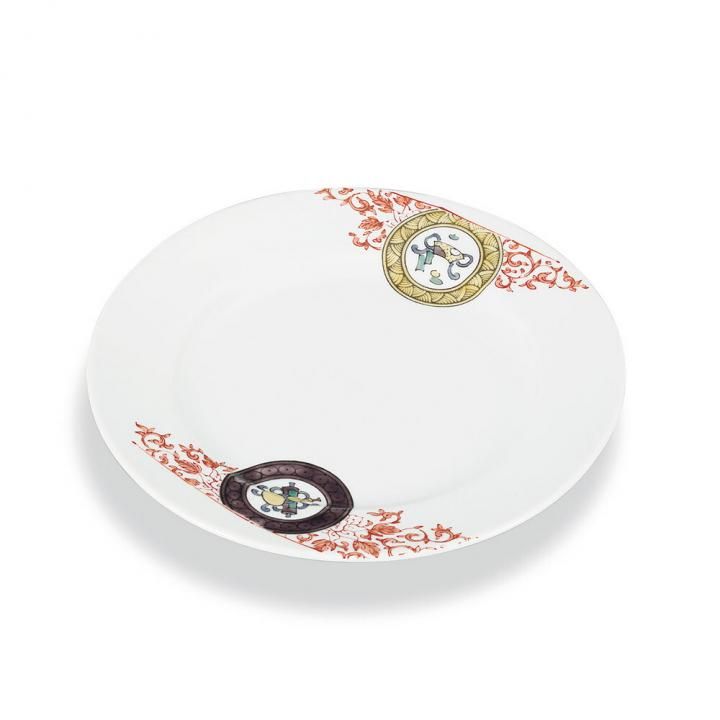 6.5号プレート 赤唐草宝文 / 銀泉窯 化粧箱入り - 和食器の通販なら