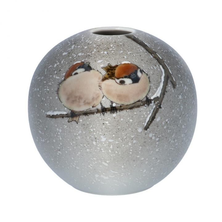 一輪生 雪二雀図 | 中村陶志人 - 和食器の通販なら九谷焼専門店の陶らいふ