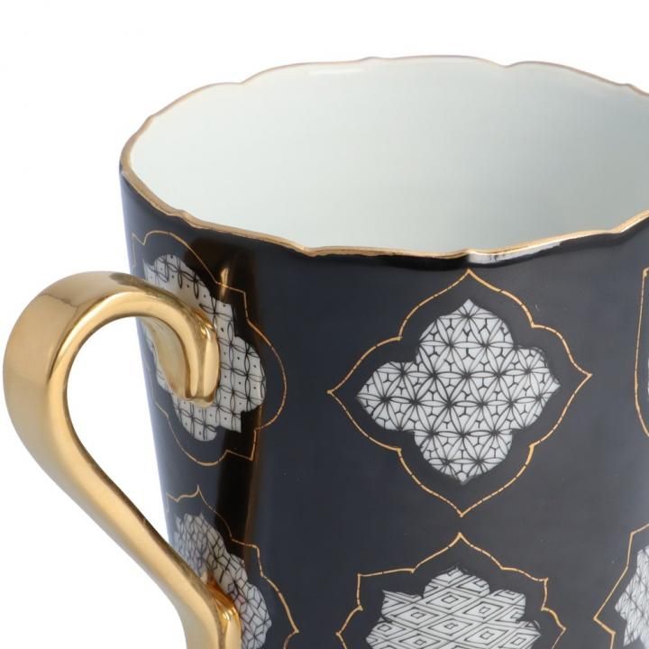 マグカップ 金白金細描彩 | 石冨俊二郎 - 和食器の通販なら九谷焼専門