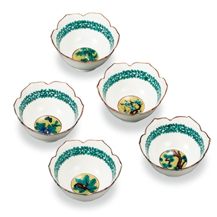 3.3号小鉢揃 吉田屋風絵変わり 化粧箱入り - 和食器の通販なら九谷焼