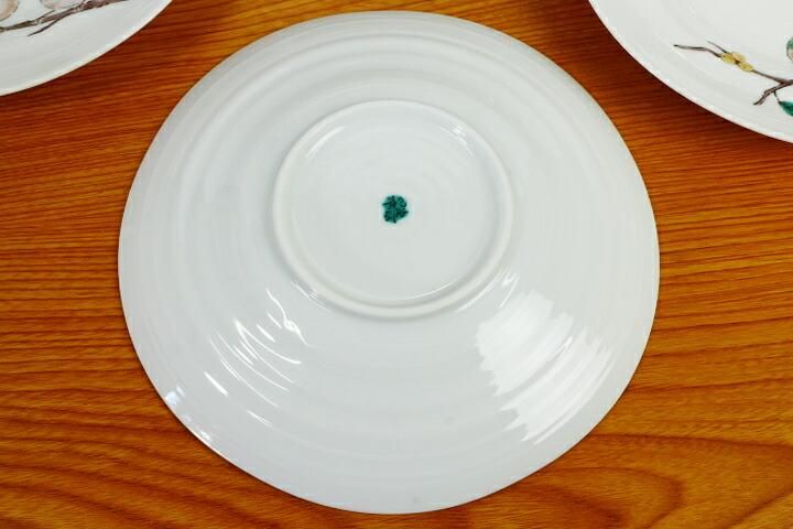 6号皿揃 めじろ/青郊窯