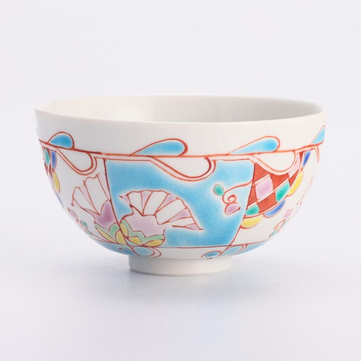 飯碗 水中花/銀舟窯