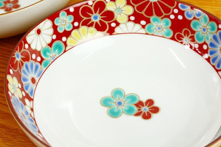 4号小鉢揃 梅菊文/青郊窯