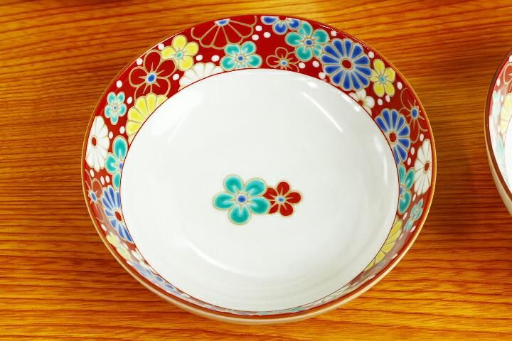 4号小鉢揃 梅菊文/青郊窯