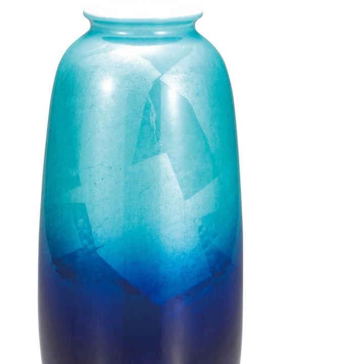 8号花瓶 銀彩（台付）