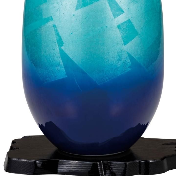 8号花瓶 銀彩（台付）