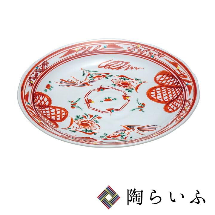 9号盛皿 赤絵