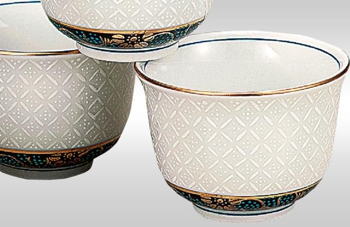 茶碗 独楽 南蛮七宝】紙箱 茶碗 独楽 南蛮七宝】紙箱