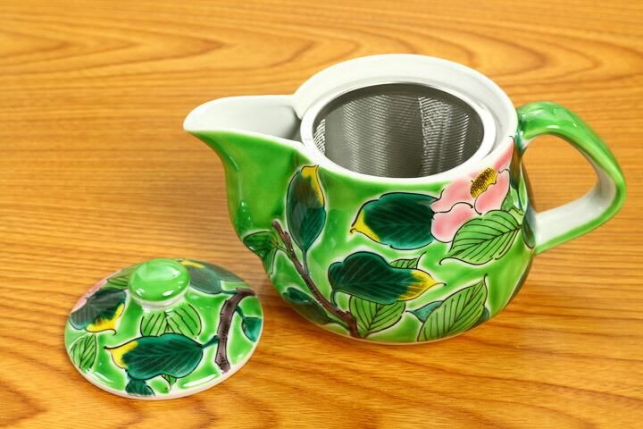 ポット 新山茶花/美山窯