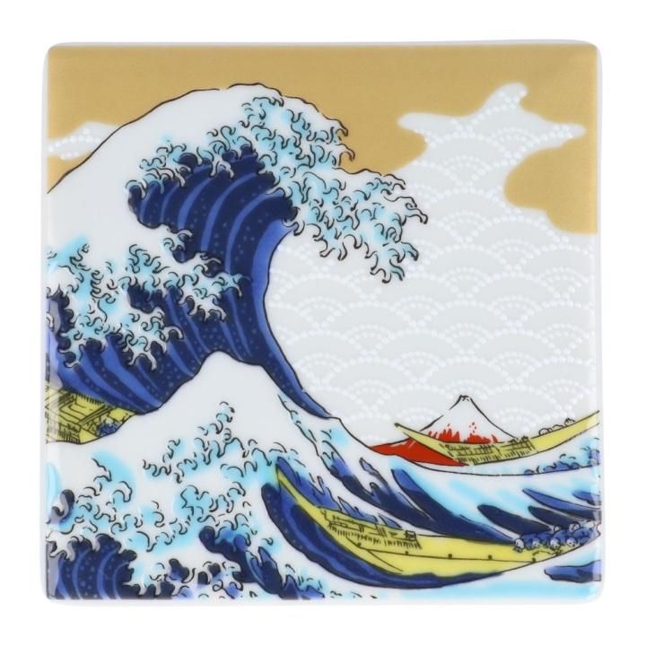 新柄追加】ペア スクエアプレート/青郊窯 | 九谷焼の独自な透明感と