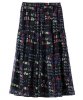 ALLOVER PRINT TIERED SKIRT