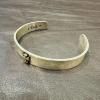 <img class='new_mark_img1' src='https://img.shop-pro.jp/img/new/icons5.gif' style='border:none;display:inline;margin:0px;padding:0px;width:auto;' />SILVER BANGLE 10mm WITH 18K YELLOW GOLD SMALL DOUBLE CROSS