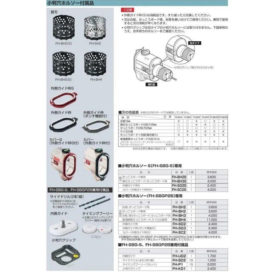 未来工業 小判穴ホルソー FH-SBGP2B用 内側ガイド FH-UG2 - 水道