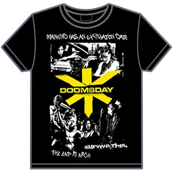 DOOMSDAY(B) - ホラー,カルト,SF,バイオレンス,アクション 映画 Tシャツ TERROR FACTORY（テロファクトリー）
