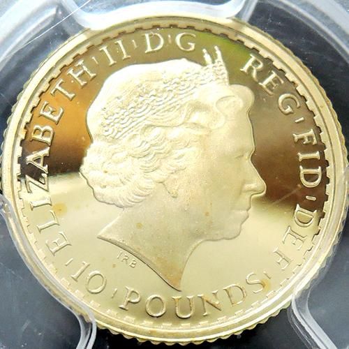 2012年 イギリス ブリタニア 女神 エリザベス2世 【10￡】コイン