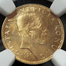 1920年 SWEDEN 5K★グスタフ5世★スウェーデン/金貨★NGC MS64/アンティークコイン/ゴールド